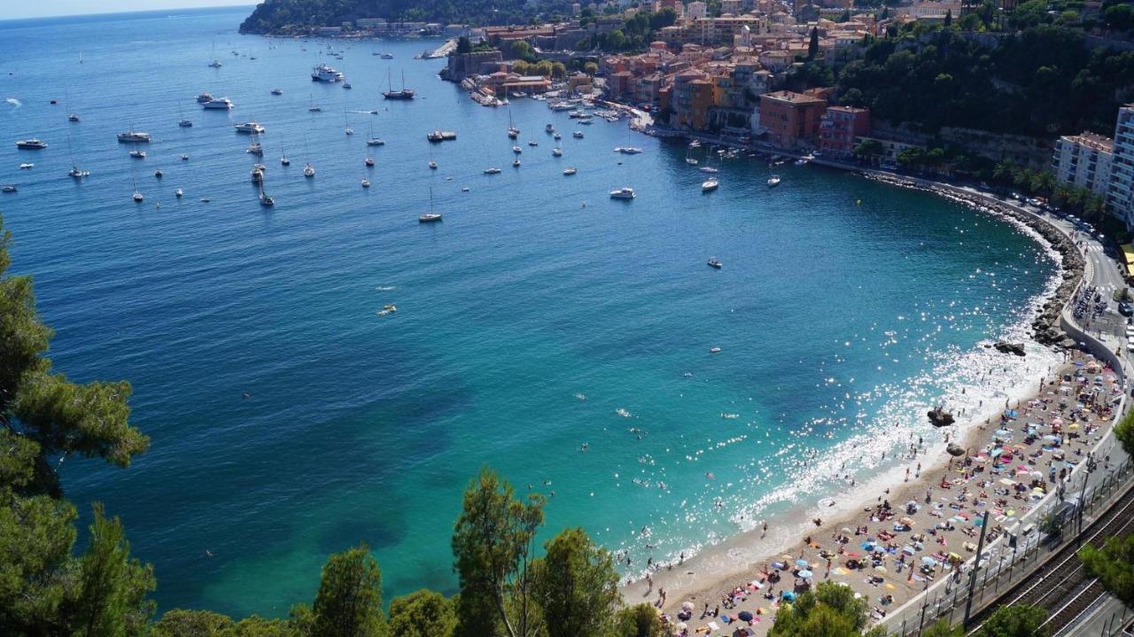 Apparemment borde de mer Résidence L'Ange gardien Villefranche-sur-Mer Exterior foto